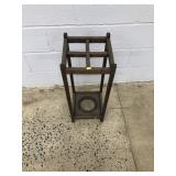 Vtg. Oak Umbrella Stand