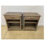 Pair of Modern 1-drawer End Tables