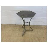 Metal Hexagon Modern Table