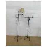 (2) Contemporary Metal Floor Lamps