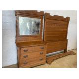 Antique Oak 2 Pc. Bedroom Suite