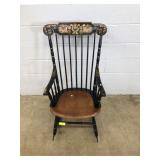 Hitchcock Style Spindle Back Rocking Chair