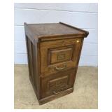 Oak 2-drawer Filing Cabinet