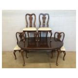 5 Pc. Mahogany Queen Anne Style Dining Room Suite