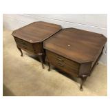 (2) 1-drawer End Tables