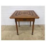 Vtg. 1-drawer Card Table