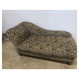 Vtg. Upholstered Chaise Lounge