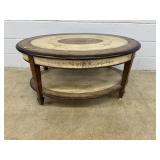 Modern Oval Painted Coffee Table