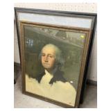Framed Antietam Lithograph with Prints