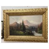 Unsigned Oil On Canvas