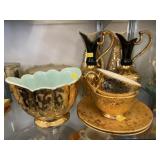 Gold Plated Art Pottery