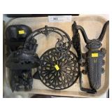 Boot Jack, Lamp Bracket, Wall Pocket