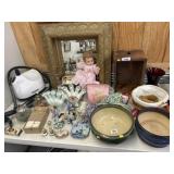 Clothing Steamer, Porcelain Planters, Shadowbox