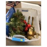 Storage Tote/Lid, Christmas Decor
