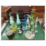 Art Glass Vases, Crackle Glass Pitcher