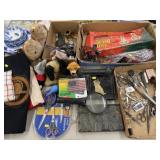 Scissors, Christmas Lights, Chinaware