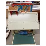 Vintage Fisher Price Desk with School