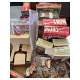 Vintage Christmas Snow, Ornament and Bulbs