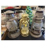 (3) Hurricane Lanterns