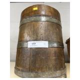 Wood Metal Banded Pail