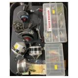 Vintage Fishing Reels with Spinnerbaits