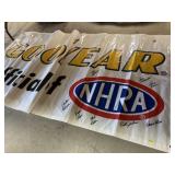 NHRA Autographed Vinyl Banner