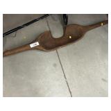 Vtg. Shoulder Wooden Carrier
