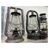 (3) Hurricane Lanterns