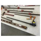 Pipe Clamps, Level, etc.