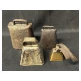 (4) Recovered Cow Bells