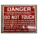 Enameled Porcelain PPL: Sign