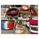 Vintage Christmas Decor, Candles
