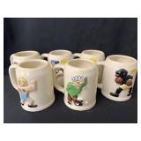 (6) Pfaltzgraff Mugsy Mugs