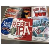 (6) Various Tin Contemporary Signs