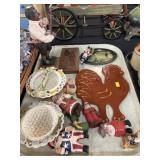 Foltz Redware Plaque, Belleek Chinaware, etc.