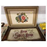 (2) Framed Needlepoints