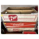 (3) Vintage Wooden Beverage Crates