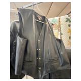 (2) Leather Vests