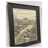 Framed Photograph of Central Square, Lancaster, PA