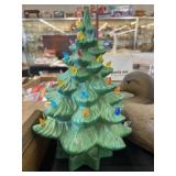 Vintage Ceramic Lighted Christmas Tree