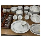 Set of Style House China, Stainless Flatware