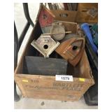 Wooden Crate & Birdhouses