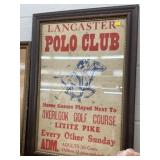 Framed Lancaster Polo Club Poster