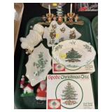 Spode Chinaware with Christmas Decor