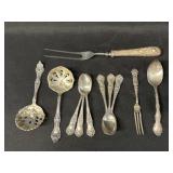 Sterling Silver Spoons with Meat Fork