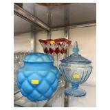 (3) Pieces of Art Glass