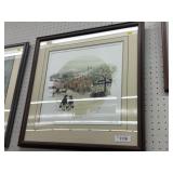 P. Buckley Moss Print - "Barn Raising" Lanc. PA