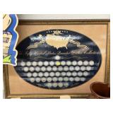 Framed 50 State Quarters