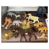 German and Imported Fabric Colored Figurines