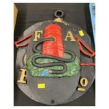 (2) Contemporary Cast Aluminum Fire Plaques